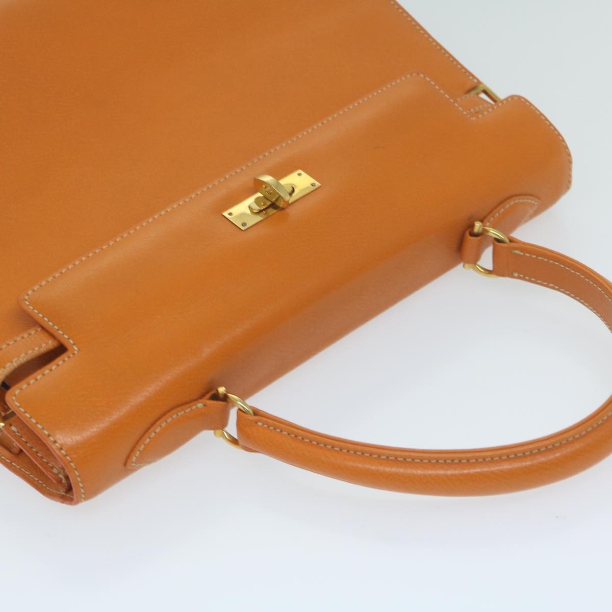 MORABITO MORABITO Scalar 28 Hand Bag Leather Orange Authentic am5465