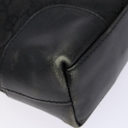 Gucci GUCCI GG Canvas Shoulder Bag Black Gold 33900 Authentic 139189A