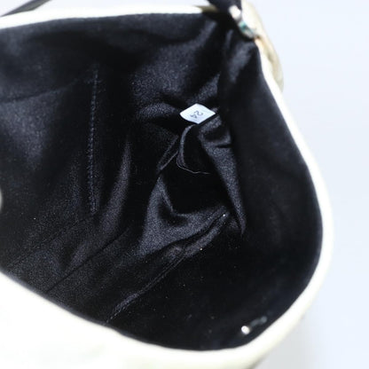 Prada PRADA Shoulder Bag Nylon Beige Silver Authentic 162128