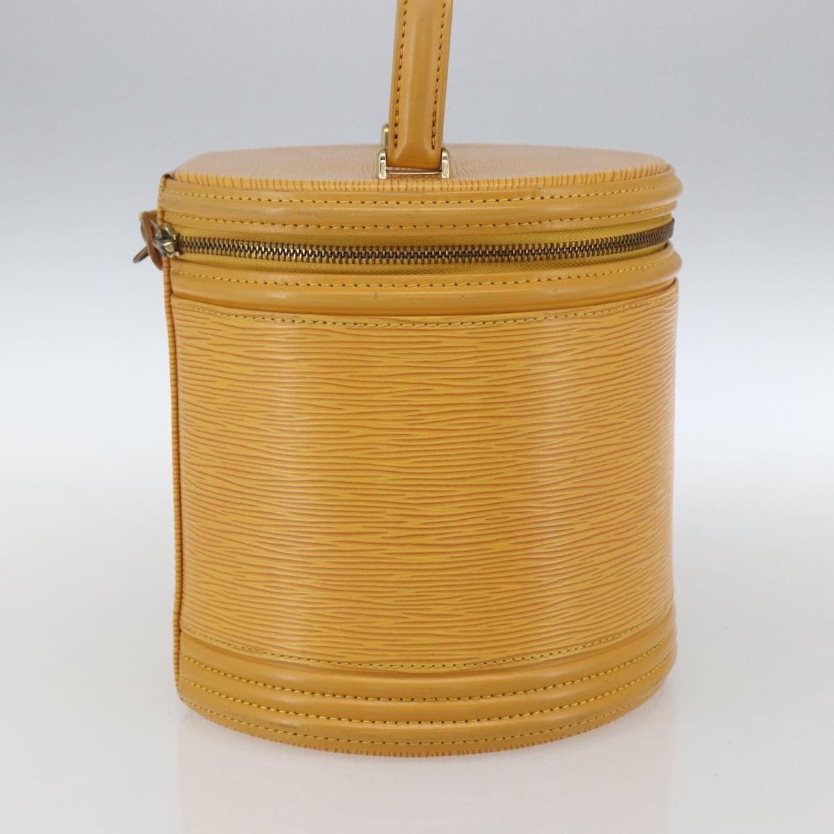Louis Vuitton LOUIS VUITTON Epi Cannes Hand Bag Yellow M48039 LV Authentic BA10743
