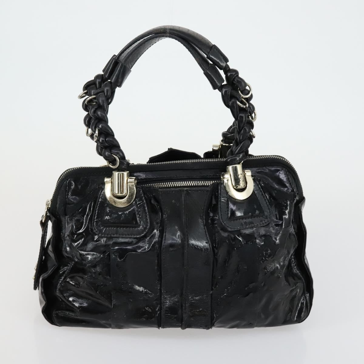 Chloé Chloé Chloe Tote Bag Leather 2 Set Black Beige Authentic bs31501