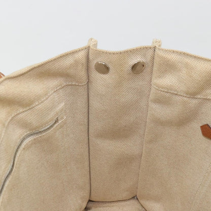 Hermès Hermès HERMES Sac Arne MM Hand Bag Canvas Beige Silver Authentic bs34423