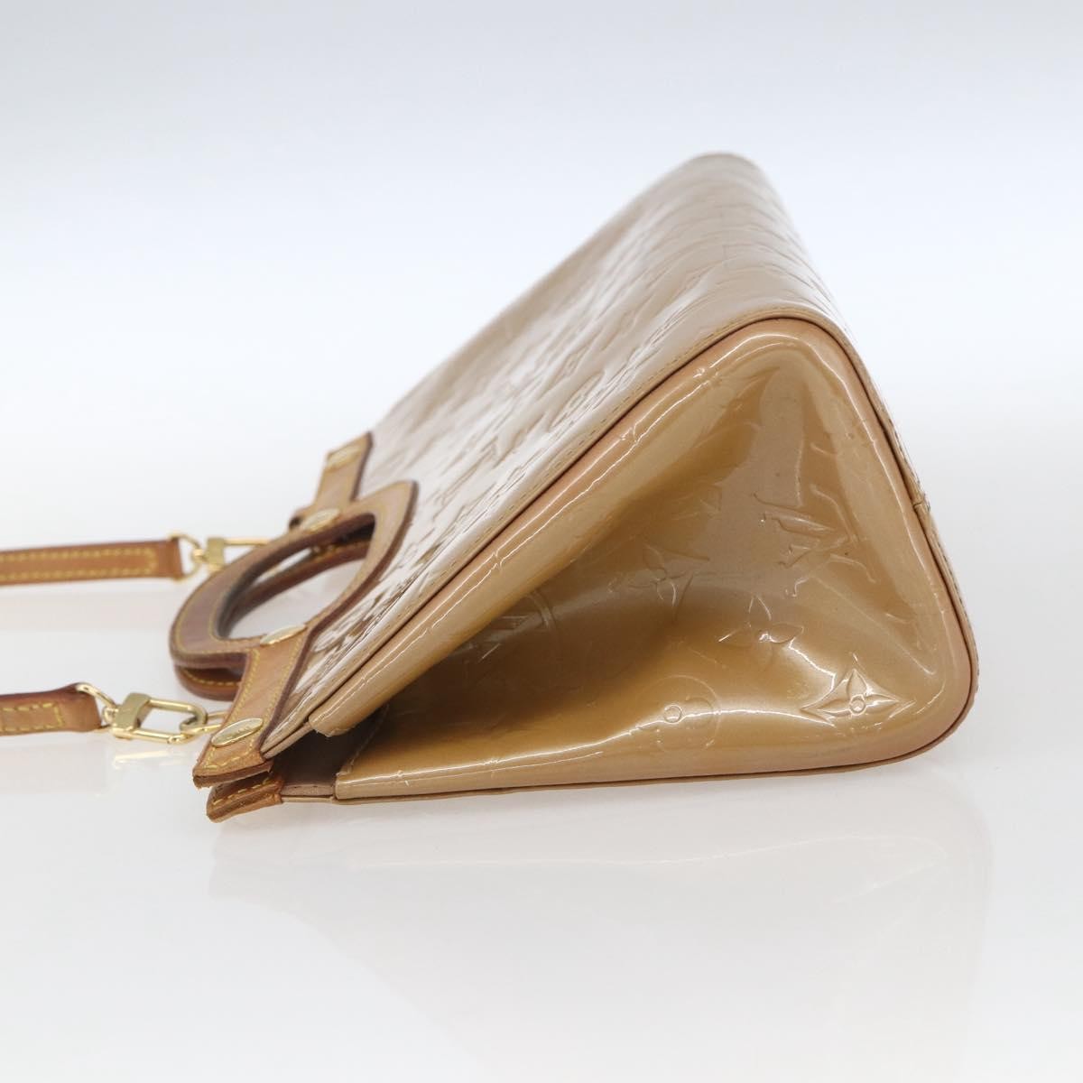 Louis Vuitton LOUIS VUITTON Monogram Vernis Roxbury Drive Bag 2Way Noisette M91372 Authentic 164676