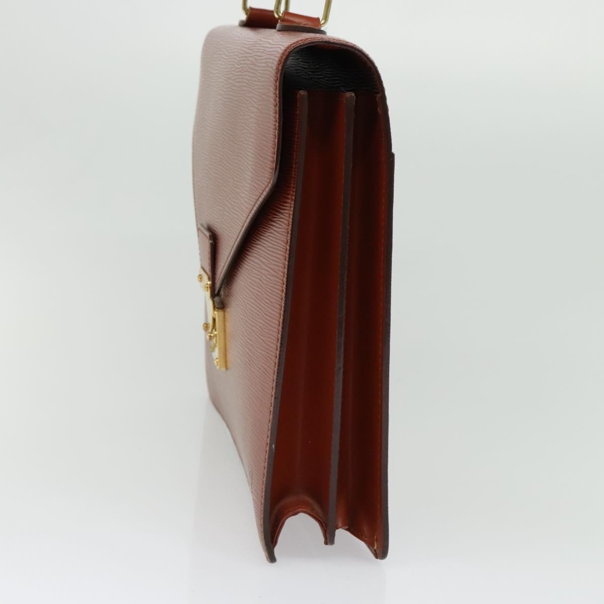 Louis Vuitton LOUIS VUITTON Epi Serviette Conseiller Briefcase Brown M54423 LV Authentic BA4610 Bag
