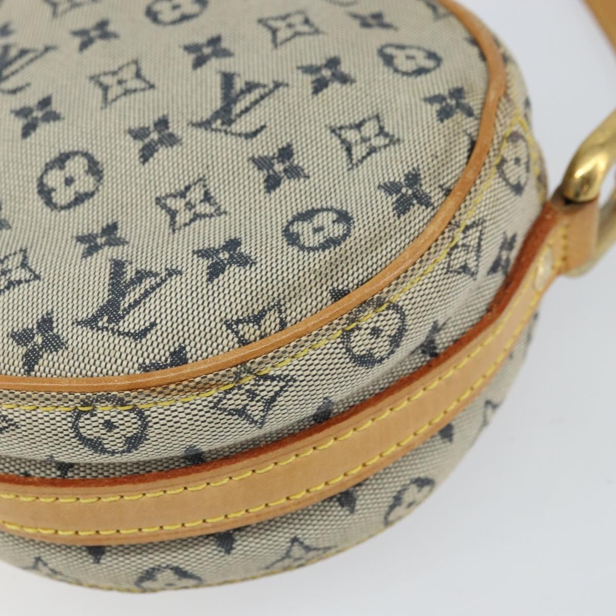 Louis Vuitton LOUIS VUITTON Monogram Mini Jeanne PM Shoulder Bag Blue M92001 LV Authentic 164196
