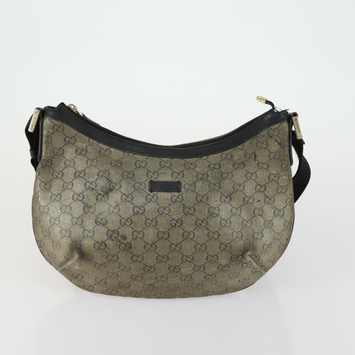 Gucci GUCCI GG Canvas Shoulder Bag 2 Set Beige Authentic bs31982