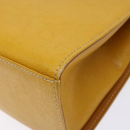 Burberrys Burberrys Hand Bag Leather Yellow Gold Authentic BA4802