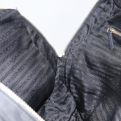 Prada PRADA Tote Bag Nylon Black Gold Authentic 156177