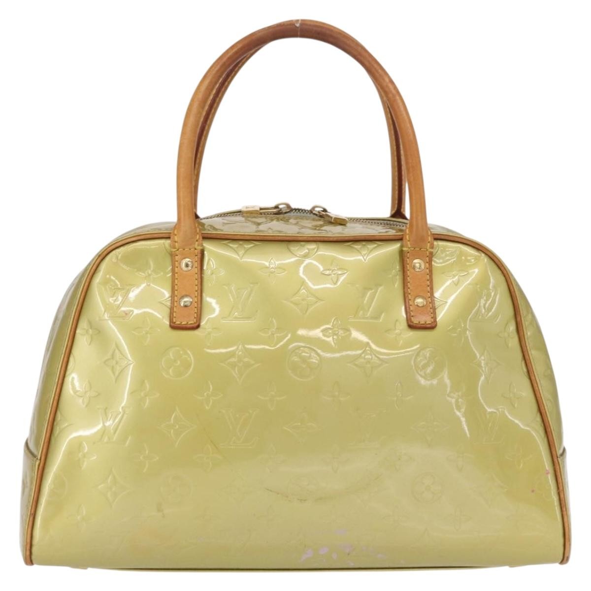 Louis Vuitton LOUIS VUITTON Monogram Vernis Tompkins Square Bag Gris M91150 LV Authentic ep12776