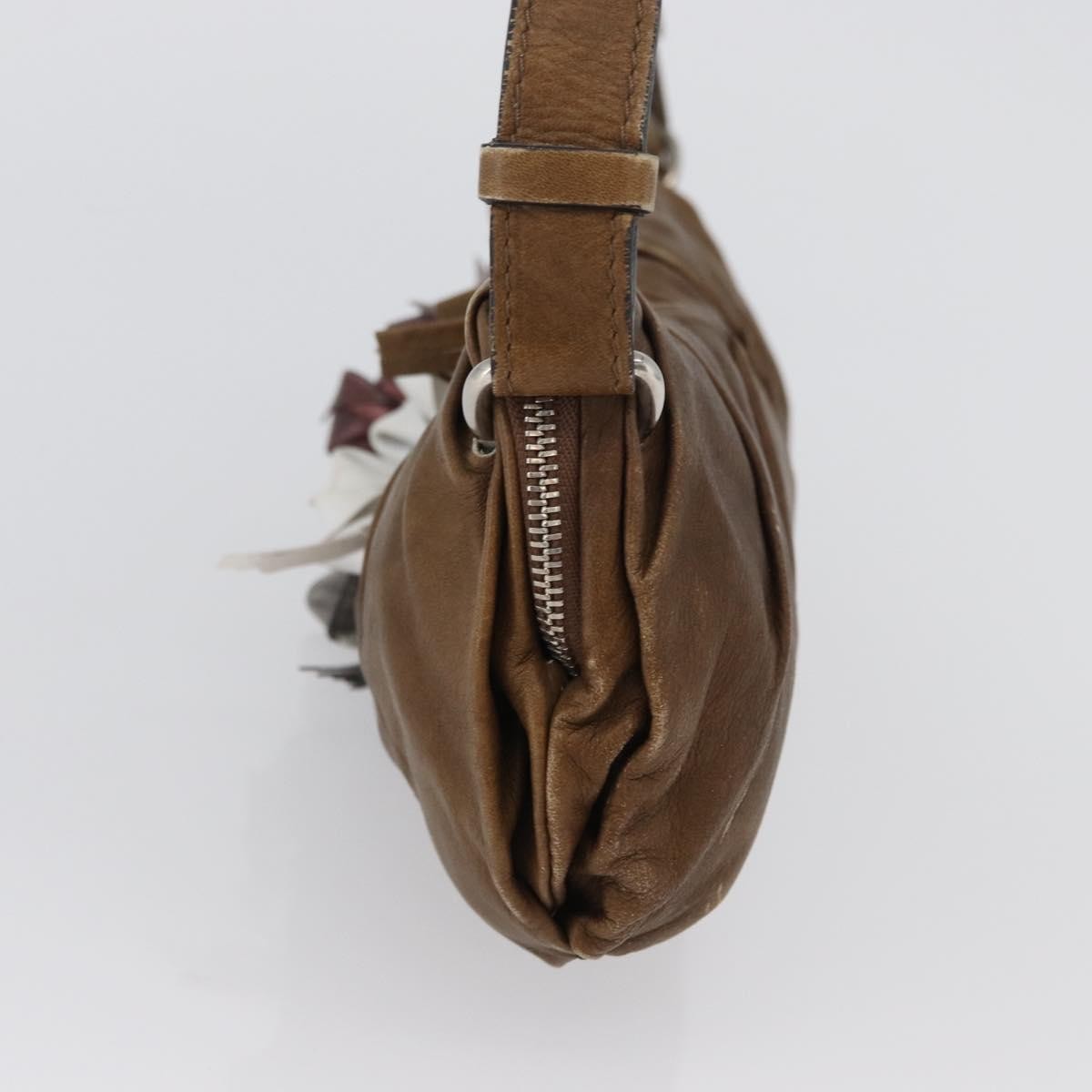 Chloé Chloé Chloe Shoulder Bag Leather Brown Silver Authentic 172747