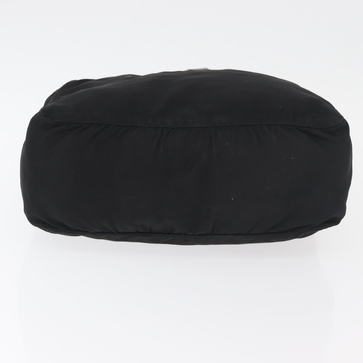 Prada PRADA Hand Bag Nylon Black Silver Authentic bs35154