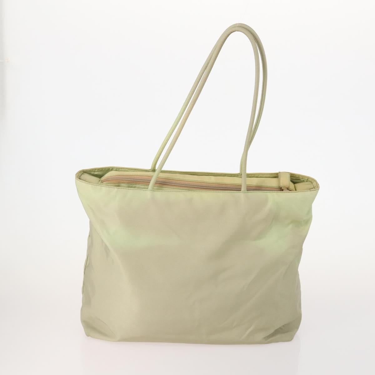 Prada PRADA Hand Bag Nylon 4 Set Black Silver Green Authentic 178840