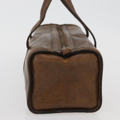 Gucci GUCCI Hand Bag Leather Brown Authentic 173031