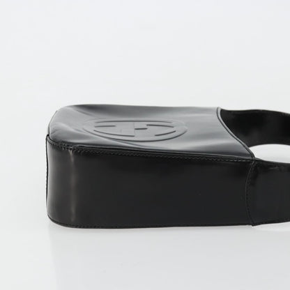 Gucci GUCCI Soho Hand Bag Patent leather Black Silver 007 0249 Authentic 182478