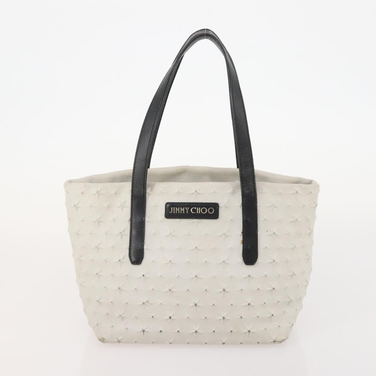 Jimmy Choo Jimmy Choo Hand Bag Leather 2 Set Black White Authentic BA12856