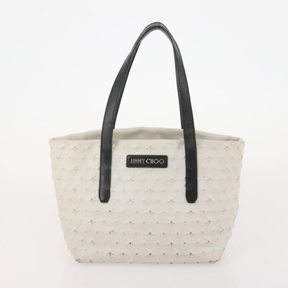 Jimmy Choo Jimmy Choo Hand Bag Leather 2 Set Black White Authentic BA12856