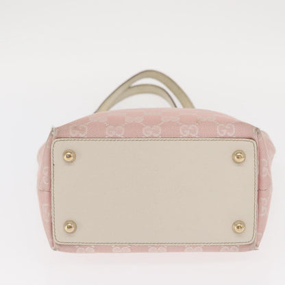 Gucci GUCCI GG Canvas Tote Bag Pink Gold 120840 Authentic 159575