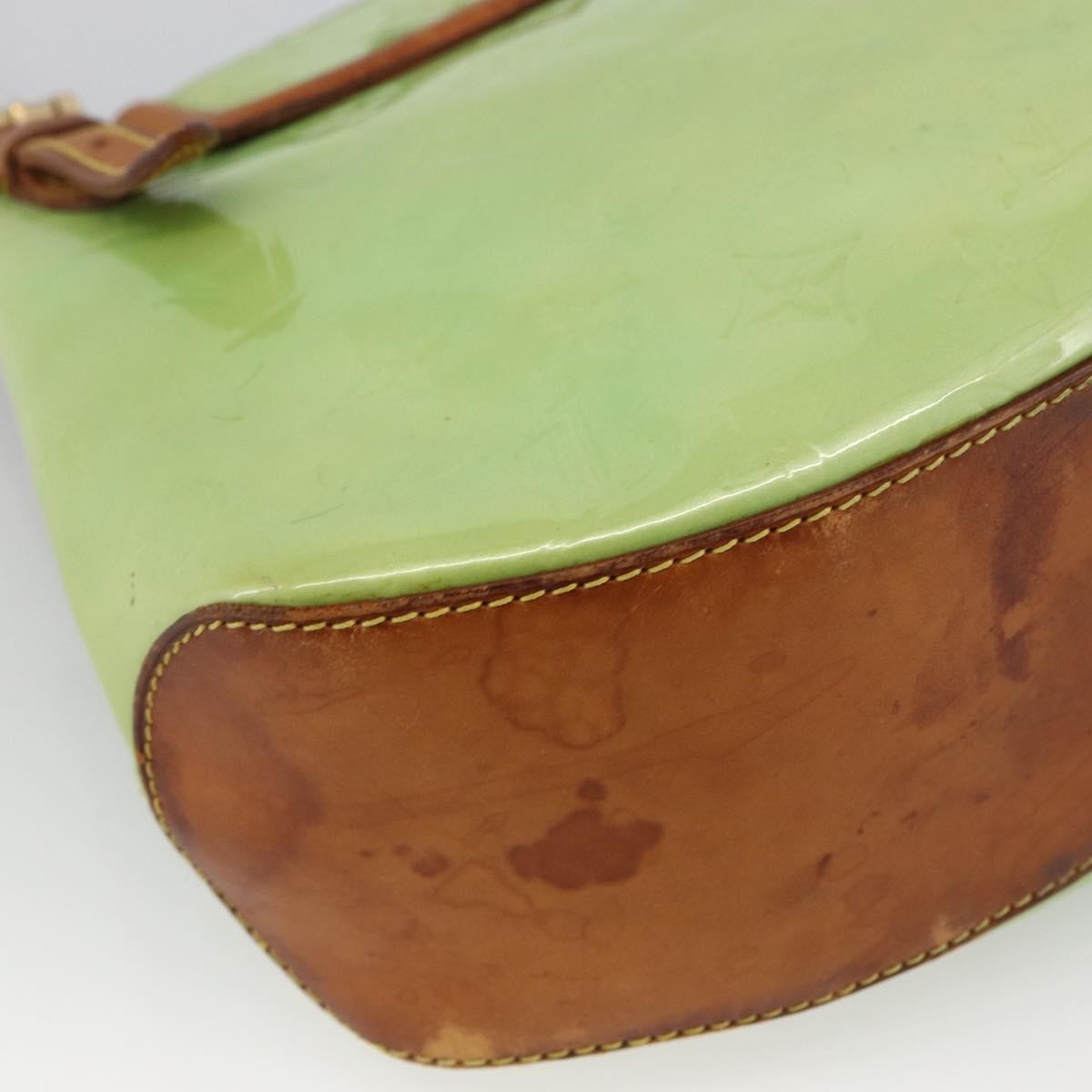 Louis Vuitton LOUIS VUITTON Vernis Biscayne Bay GM Shoulder Bag Peppermint M91285 Authentic LNZ031