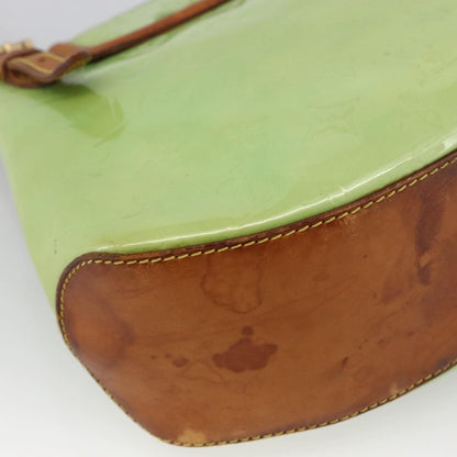 Louis Vuitton LOUIS VUITTON Vernis Biscayne Bay GM Shoulder Bag Peppermint M91285 Authentic LNZ031