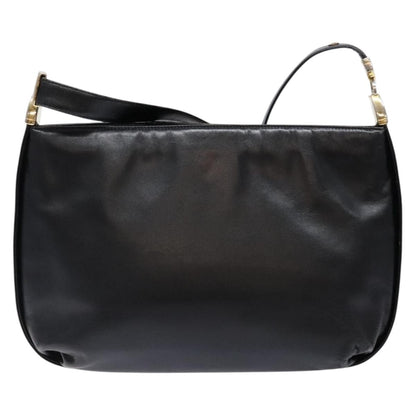 Givenchy GIVENCHY Shoulder Bag Leather Black Gold Authentic bs28533