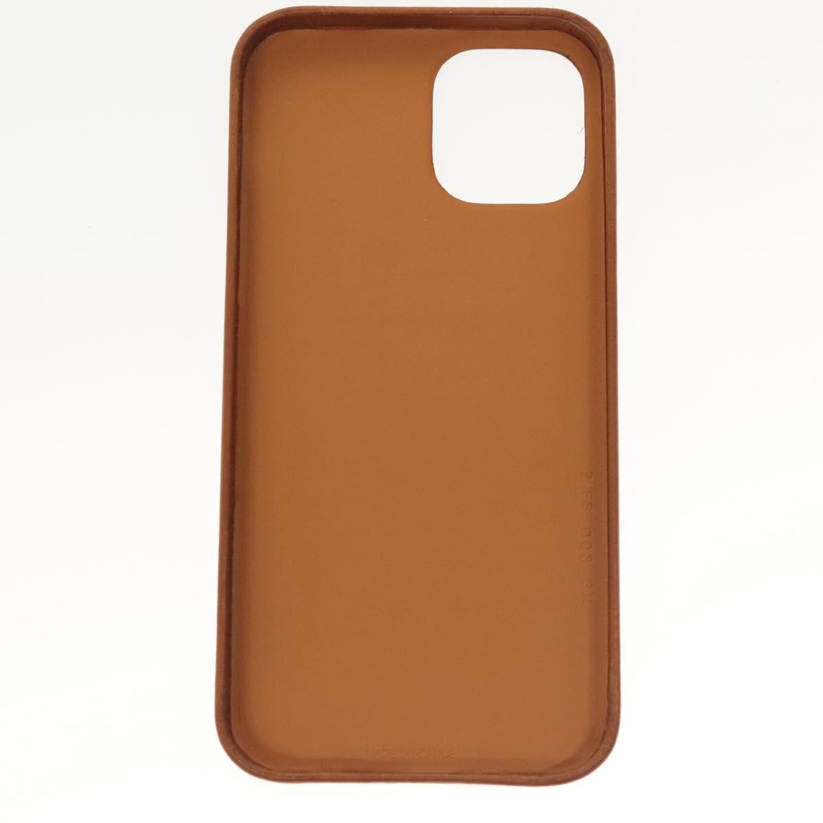 Hermès Hermès HERMES iPhone 12 & 12 Pro Case iPhone Case Leather Brown Authentic BA5561 Bag