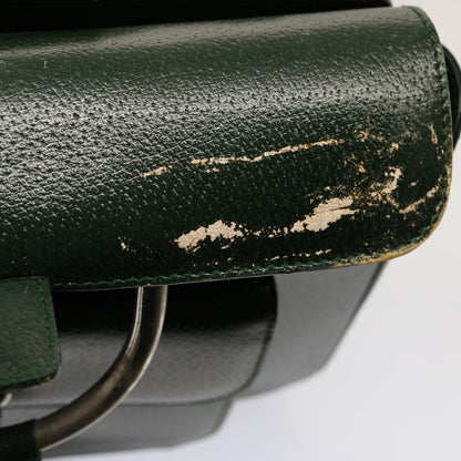 Gucci GUCCI Hand Bag Leather Green 000 2058 0307 Authentic 75505