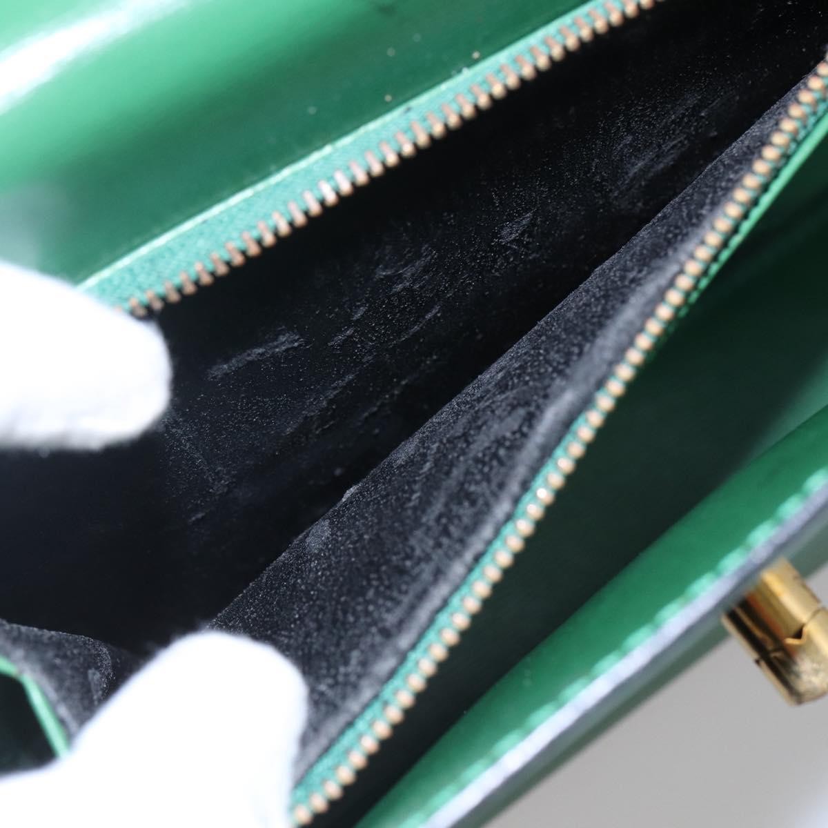 Louis Vuitton LOUIS VUITTON Epi Malesherbes Hand Bag Green M52374 LV Authentic 145346