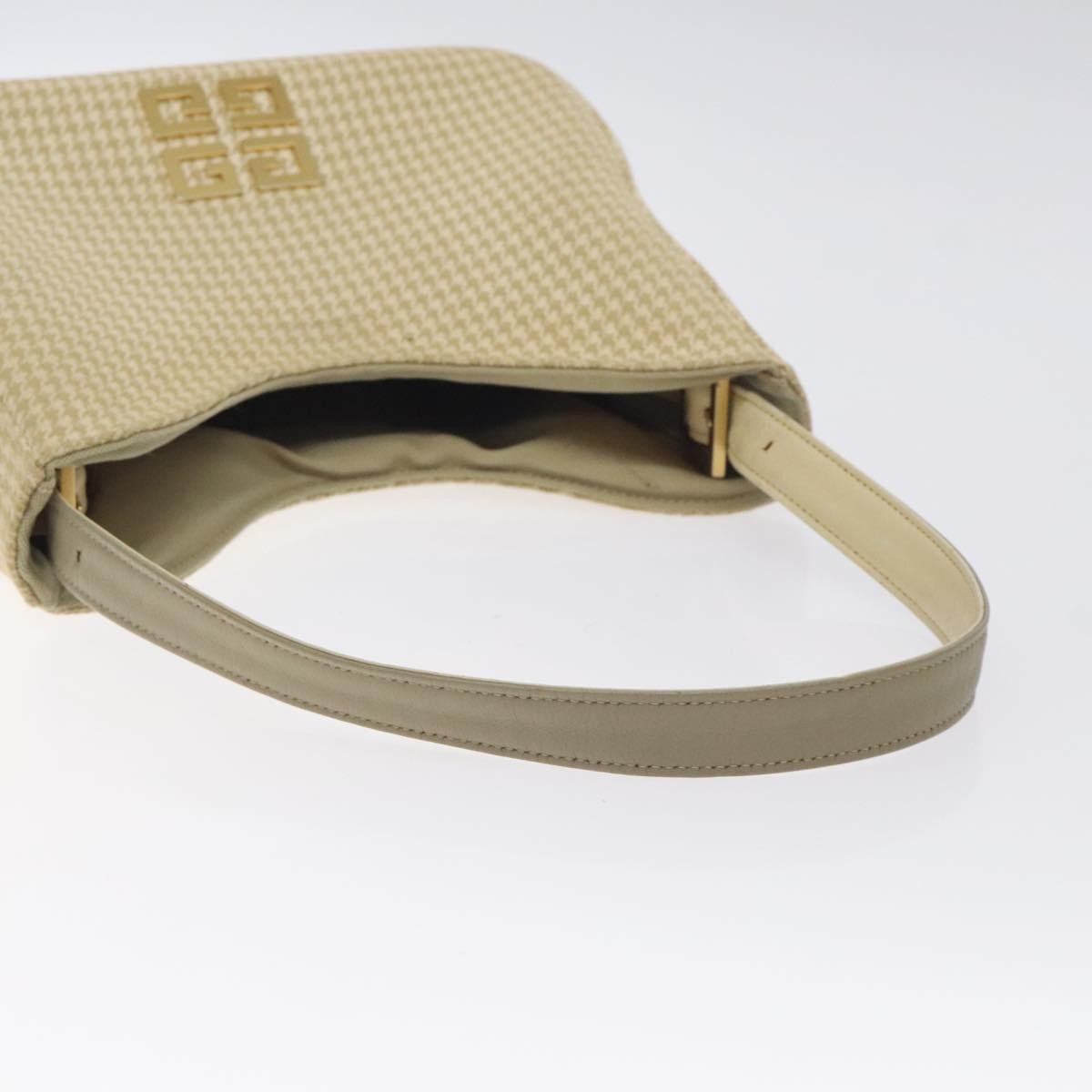 Givenchy GIVENCHY Staggered Pattern Shoulder Bag Canvas Beige Authentic 130221
