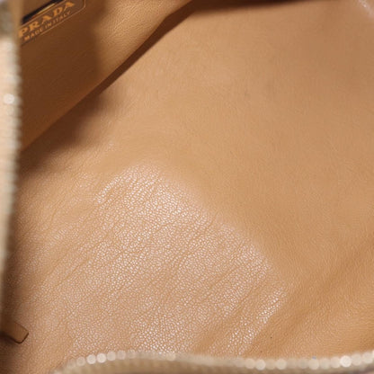 Prada PRADA Shoulder Bag Leather Brown Gold Authentic 172272
