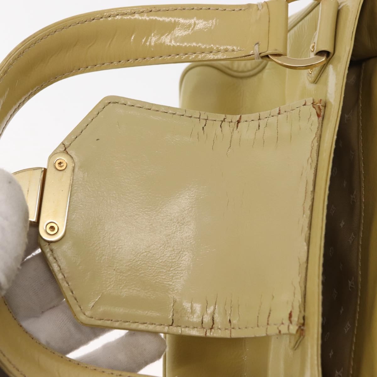 Louis Vuitton LOUIS VUITTON Cruise line Sac Bicolor Hand Bag Enamel Yellow M92547 Authentic bs29940