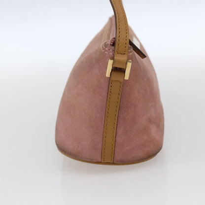 Gucci GUCCI Accessory Pouch Suede Pink Gold 039 1103 Authentic 173549 Bag