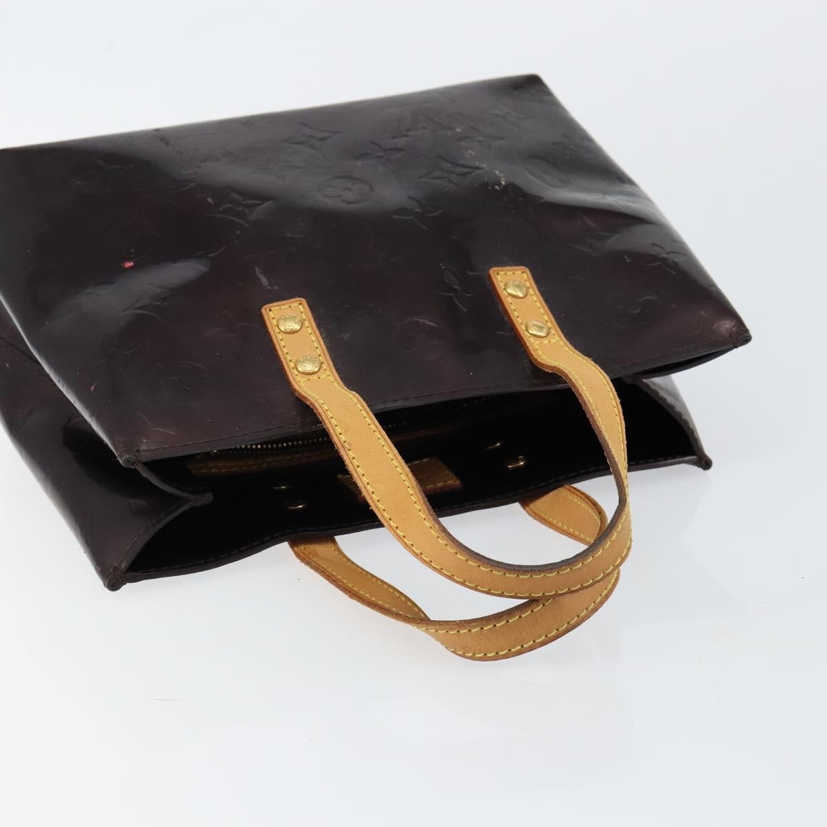 Louis Vuitton LOUIS VUITTON Monogram Vernis Reade PM Hand Bag Amarante M91993 LV Authentic 145457