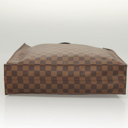 Louis Vuitton LOUIS VUITTON Damier Ebene Sac Plat Hand Bag N51140 LV Authentic 118710