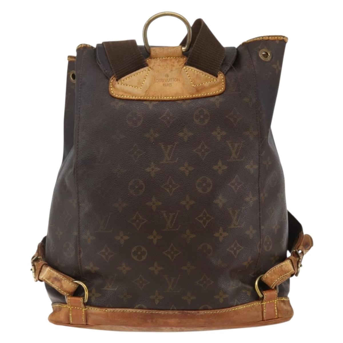 Louis Vuitton LOUIS VUITTON Monogram Montsouris GM Backpack M51135 LV Authentic bs33015 Bag