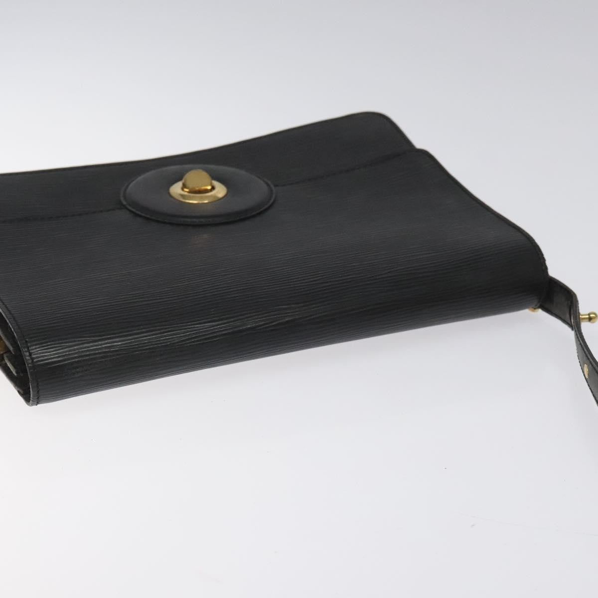 Louis Vuitton LOUIS VUITTON Epi Free Run Shoulder Bag Black M52402 LV Authentic 114385