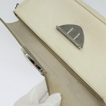 Louis Vuitton LOUIS VUITTON Epi Pochette Montaigne Bag White Yvoire M5929J LV Authentic ep9537