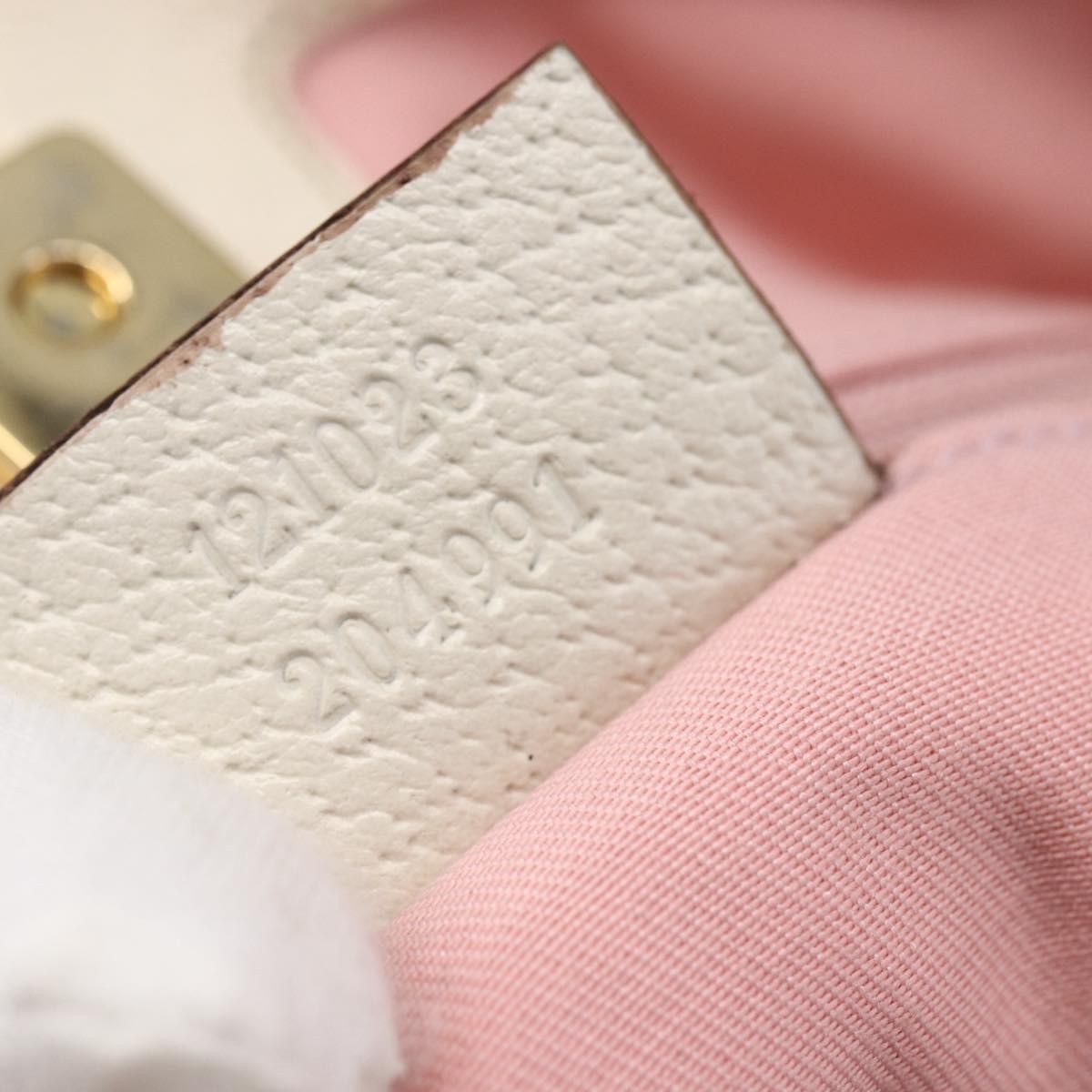 Gucci GUCCI GG Canvas Tote Bag Pink Gold 121023 Authentic ep11753