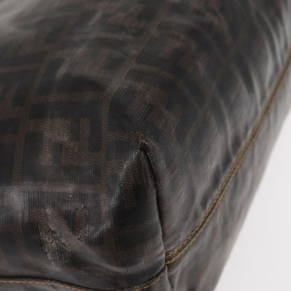 Fendi FENDI Zucca Canvas Tote Bag Coated Canvas Black Brown Authentic ka771