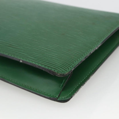 Louis Vuitton LOUIS VUITTON Epi Serie Dragonne Clutch Bag Green LV Authentic BA11887