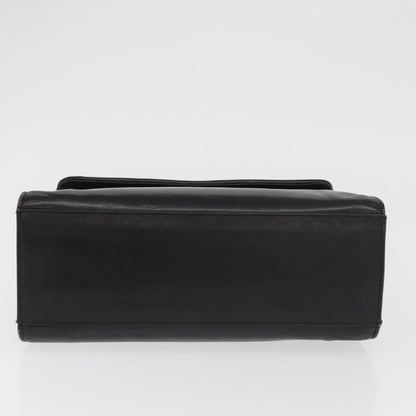 Fendi FENDI Hand Bag Leather Black Gold Authentic 169891