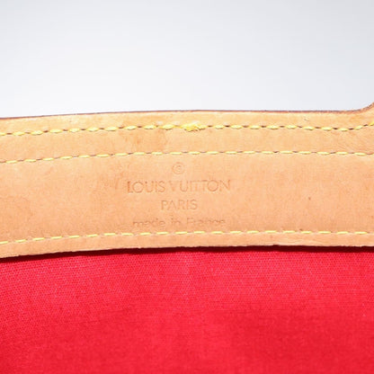 Louis Vuitton LOUIS VUITTON Monogram Vernis Stanton Tote Bag Red M91078 LV Authentic EC405