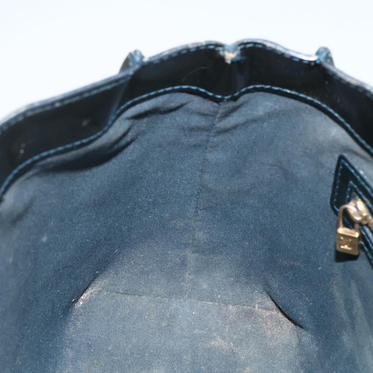 Louis Vuitton LOUIS VUITTON Monogram Vernis Wilshire PM Bag Blue Galatic M93646 LV Authentic 163318