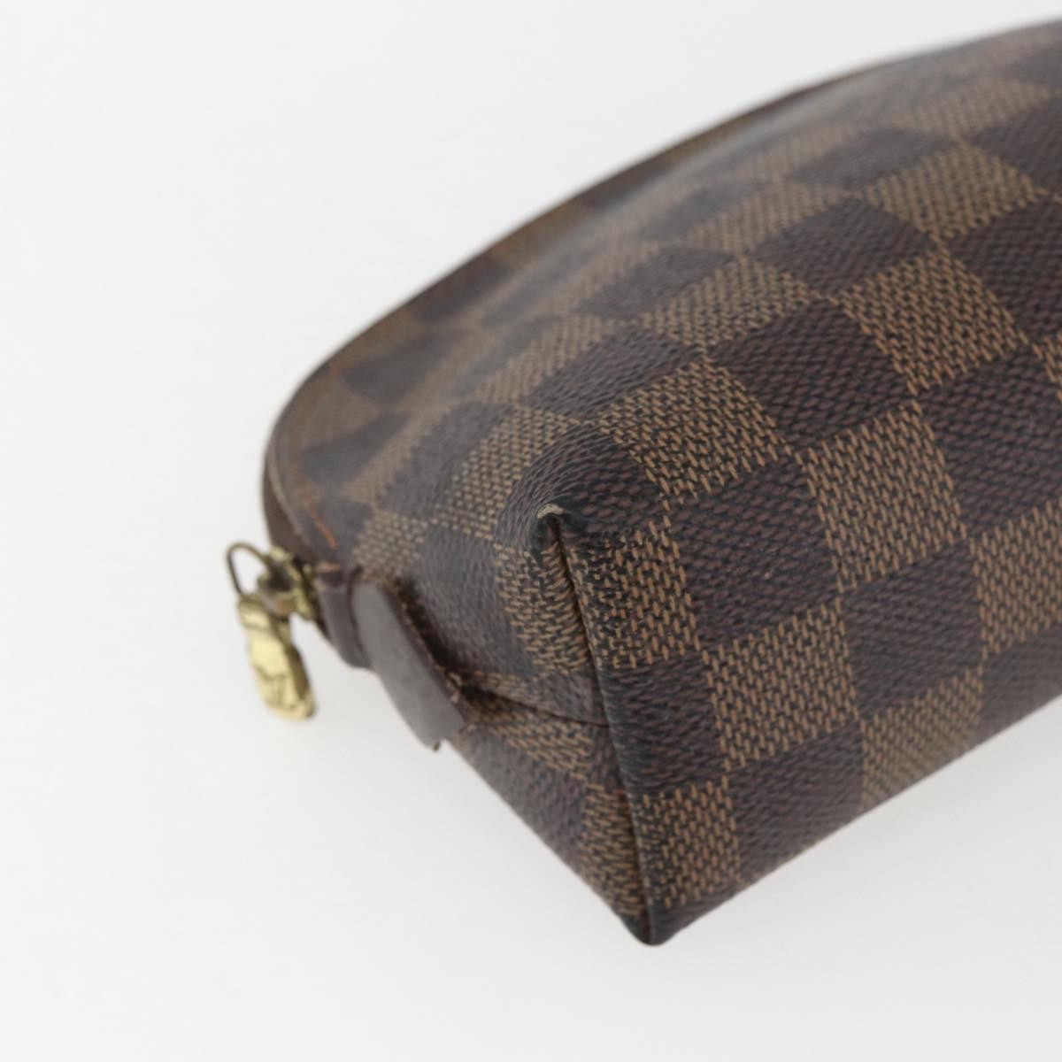 Louis Vuitton LOUIS VUITTON Damier Ebene Pochette Cosmetic PM Pouch N47516 LV Authentic 168508 Bag