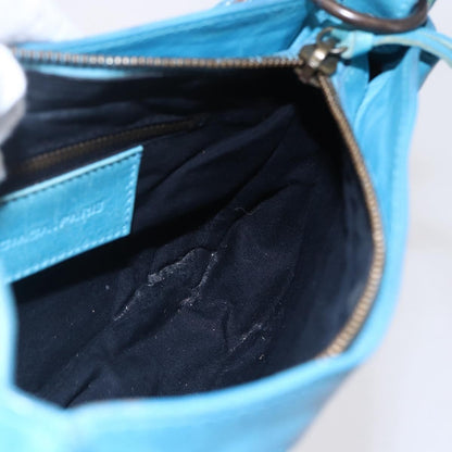 Balenciaga BALENCIAGA The Shoulder Shoulder Bag Leather Blue 138226 Authentic 149200