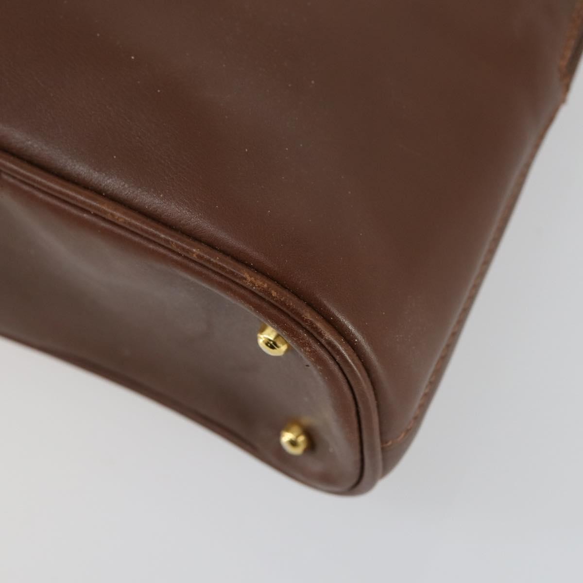 Gucci GUCCI Bamboo Hand Bag Leather 2way Brown Gold 000 2865 0290 Authentic 151596