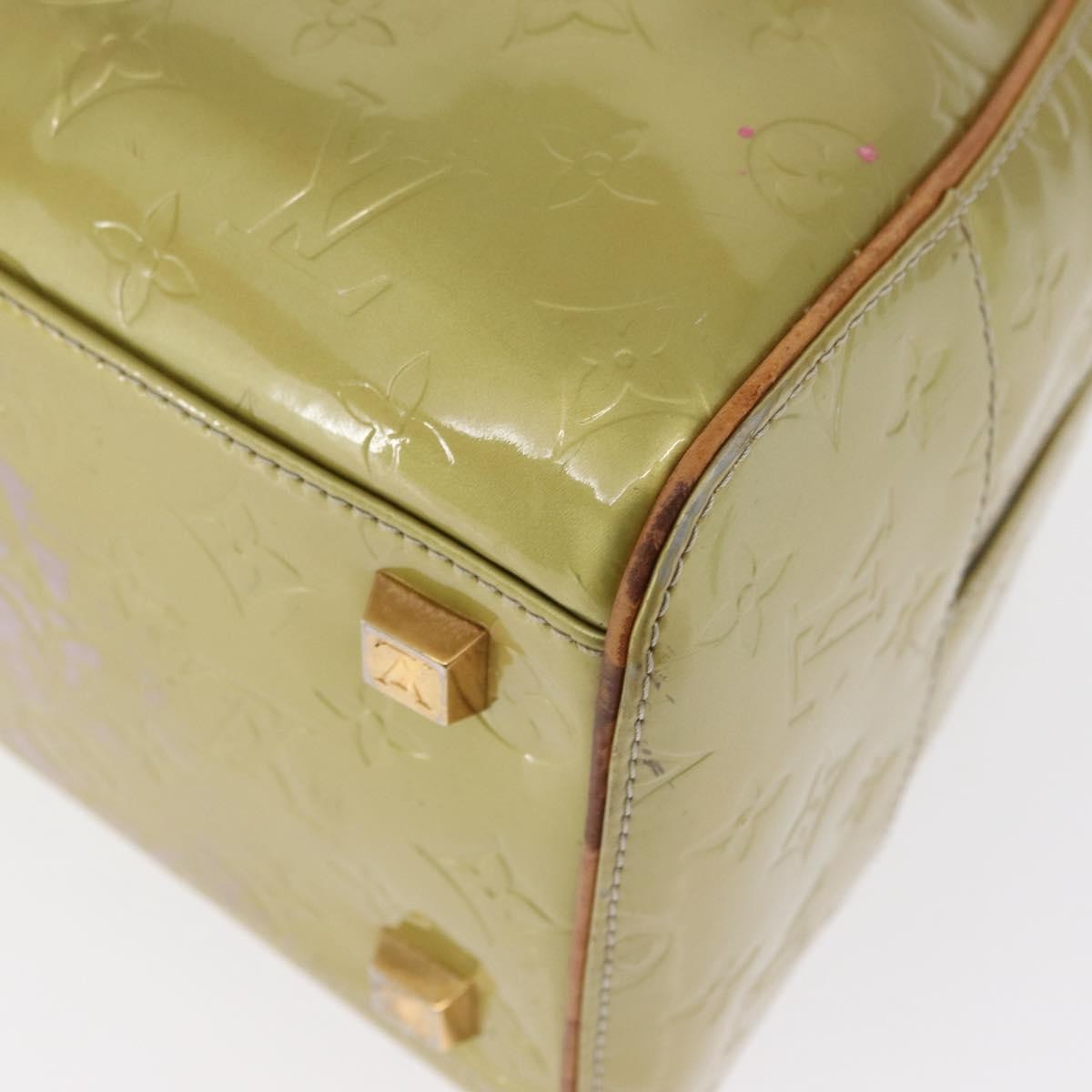 Louis Vuitton LOUIS VUITTON Monogram Vernis Tompkins Square Bag Gris M91150 LV Authentic ep12776