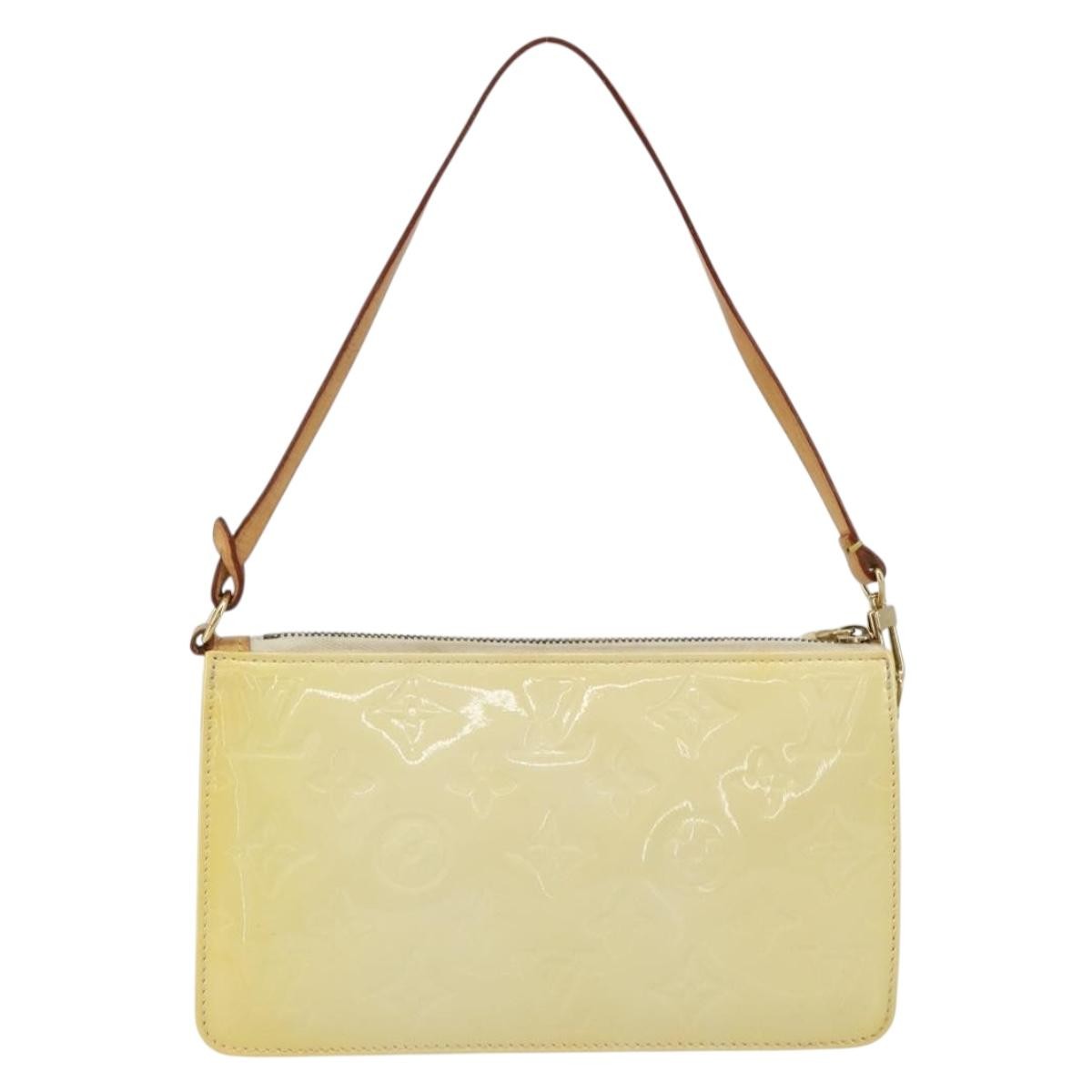 Louis Vuitton LOUIS VUITTON Monogram Vernis Lexington Pouch Beige M91010 LV Authentic mr2421 Bag