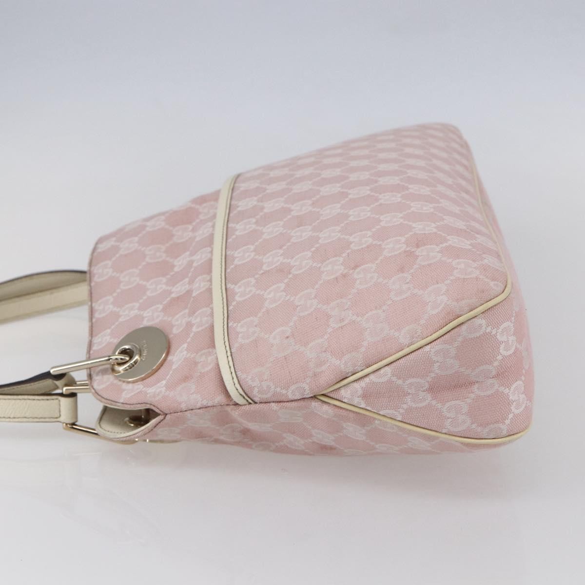 Gucci GUCCI GG Canvas Tote Bag Pink Gold 121023 Authentic ep11753
