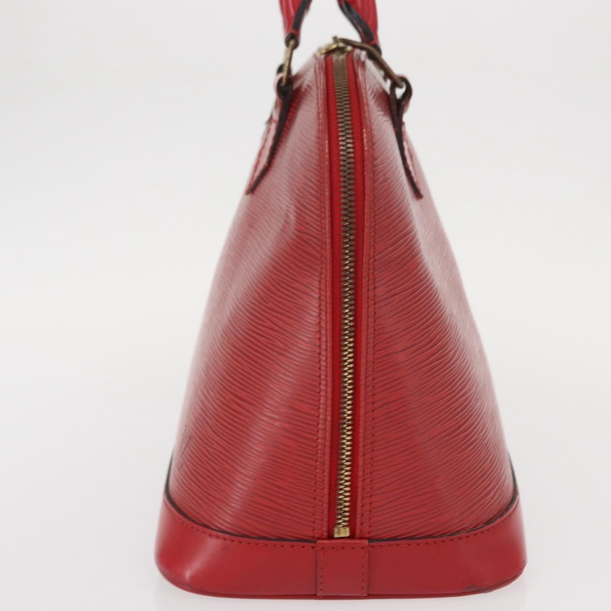 Louis Vuitton LOUIS VUITTON Epi Alma Hand Bag Castilian Red M52147 LV Authentic 158108