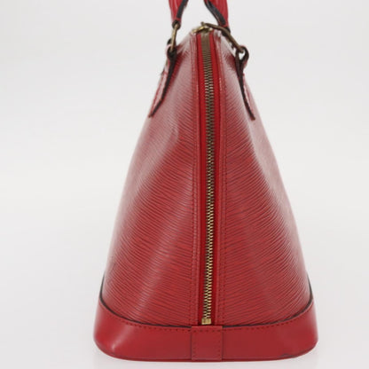 Louis Vuitton LOUIS VUITTON Epi Alma Hand Bag Castilian Red M52147 LV Authentic 158108